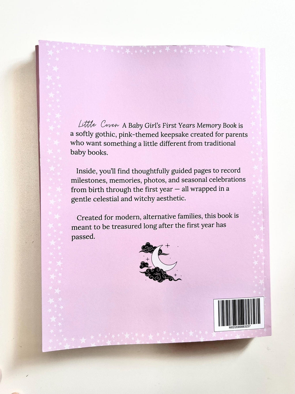 Little Coven Baby Girl's First Years Memory Book – Pink Witchy Keepsake