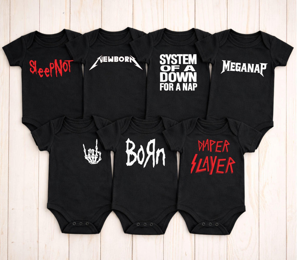 Metal Baby Bodysuit Bundle – 7 Pack