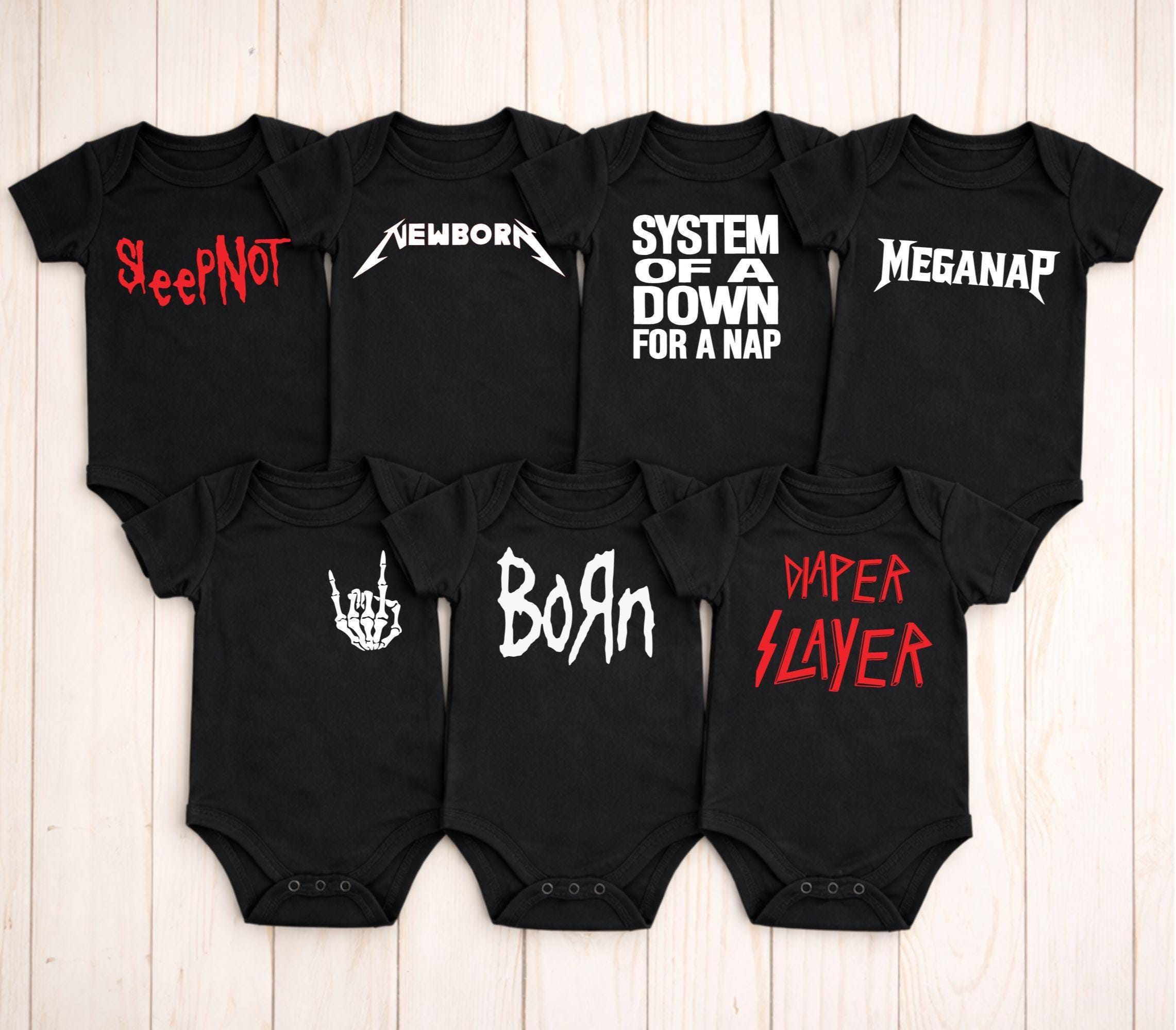 Metal Baby Bodysuit Bundle – 7 Pack