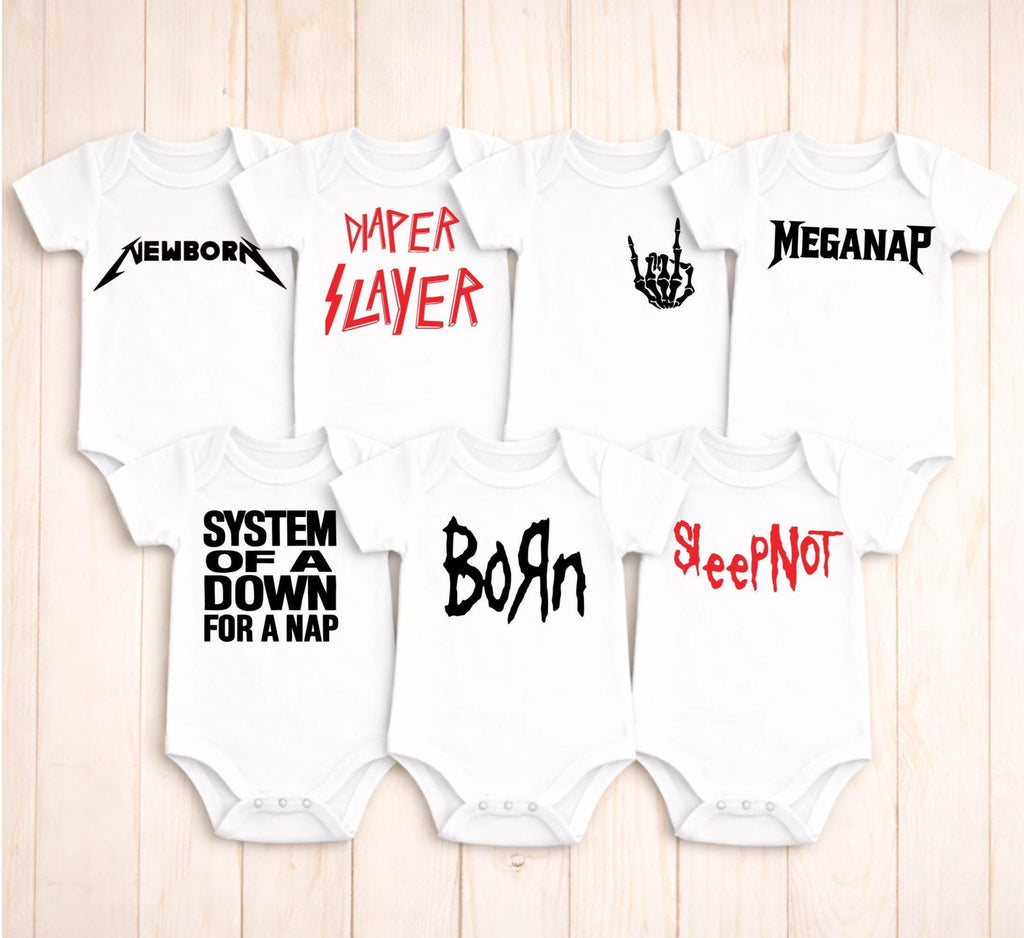 Metal Baby Bodysuit Bundle – 7 Pack
