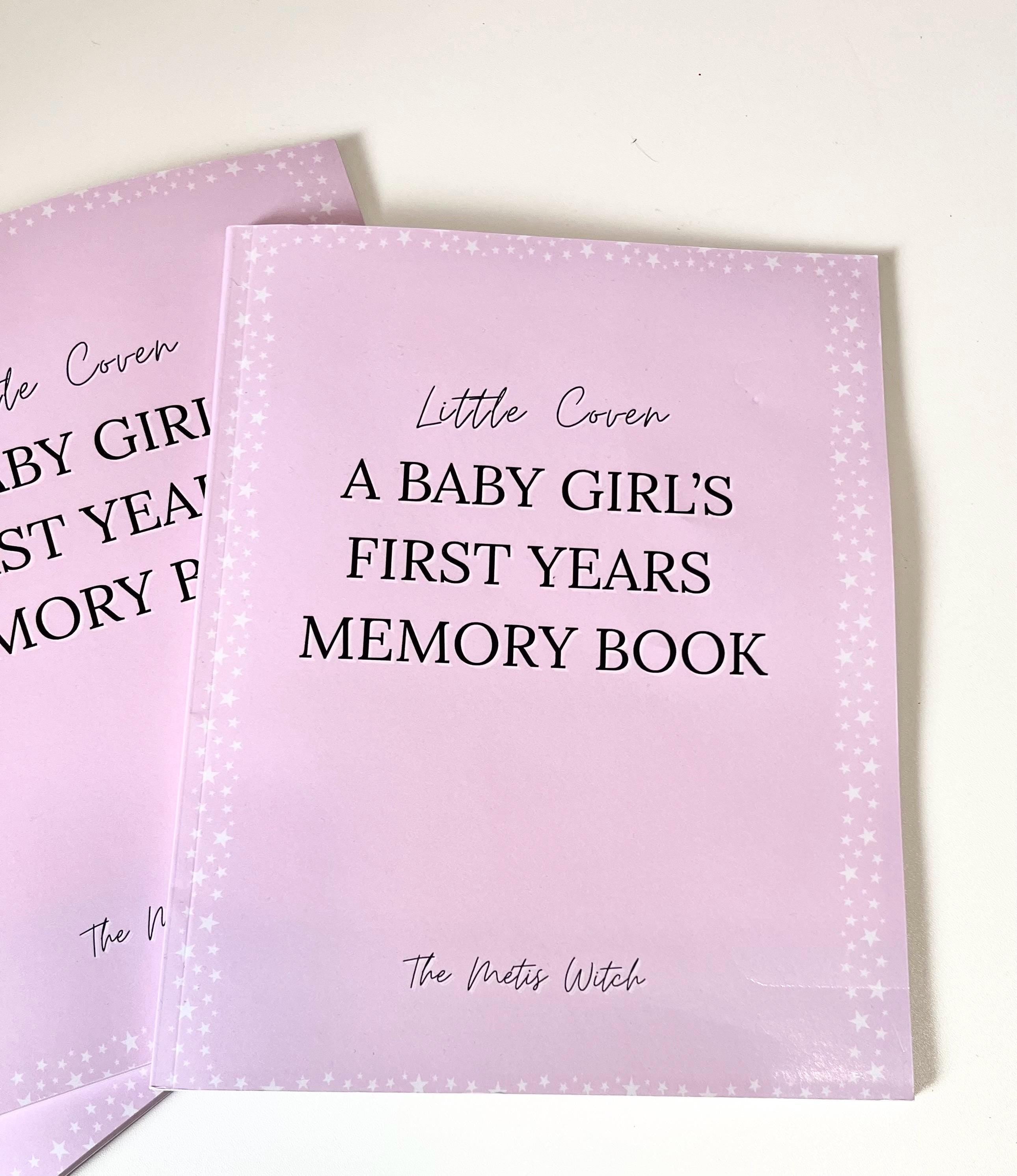 Little Coven Baby Girl's First Years Memory Book – Pink Witchy Keepsake