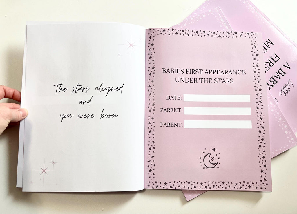 Little Coven Baby Girl's First Years Memory Book – Pink Witchy Keepsake