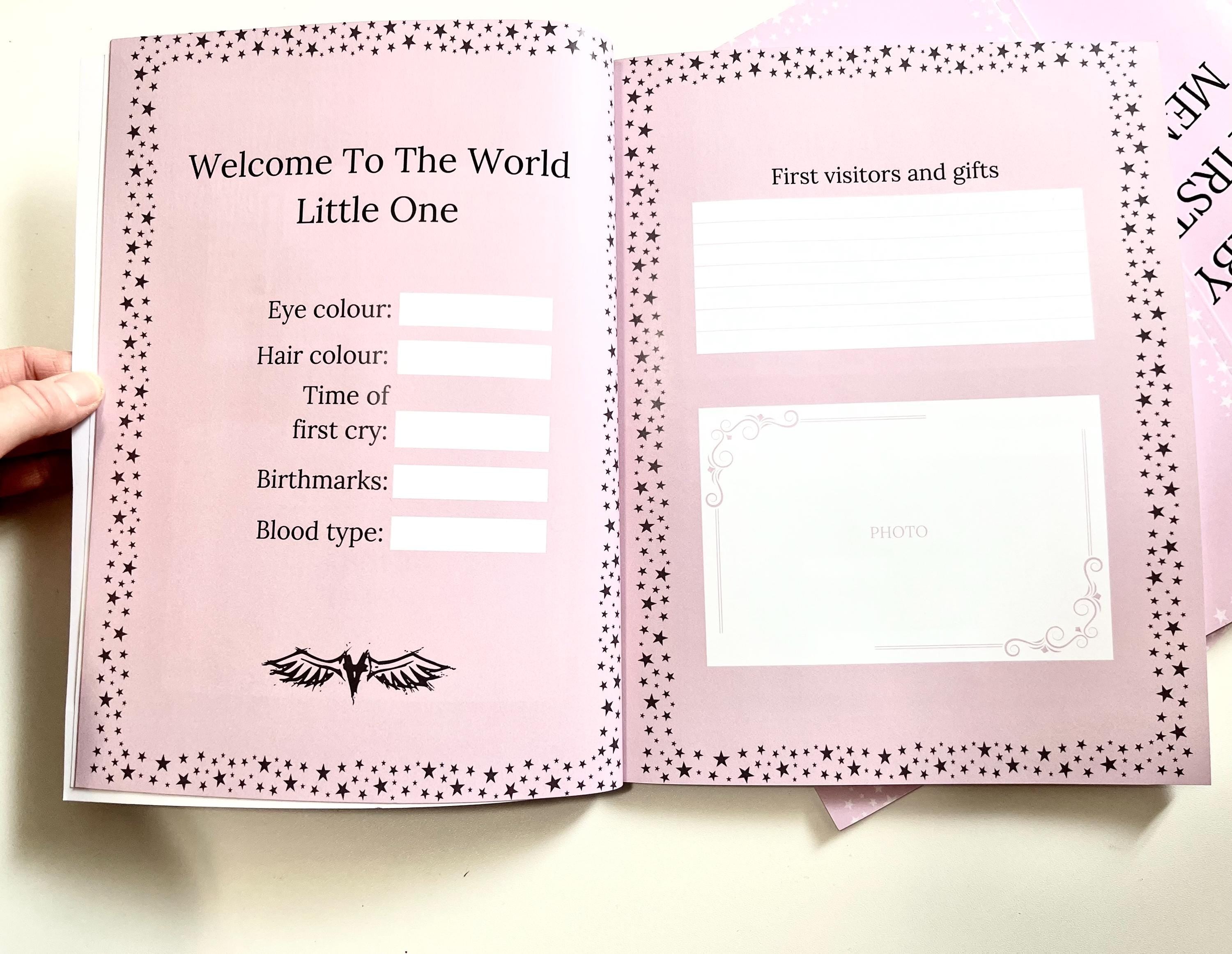 Little Coven Baby Girl's First Years Memory Book – Pink Witchy Keepsake