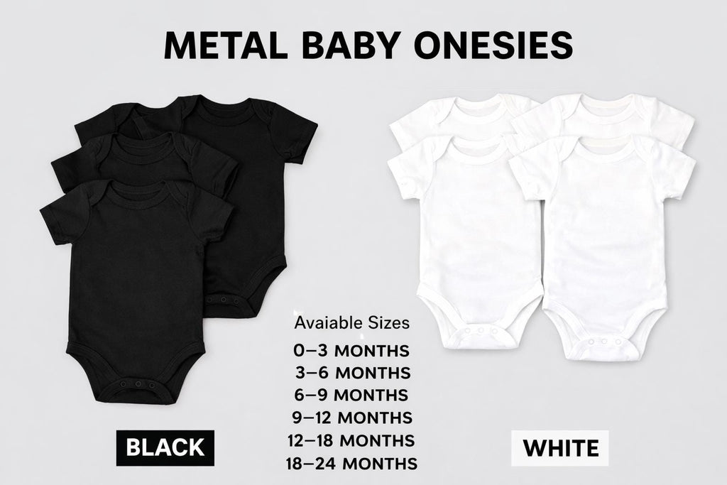 Metal Baby Bodysuit Bundle – 7 Pack