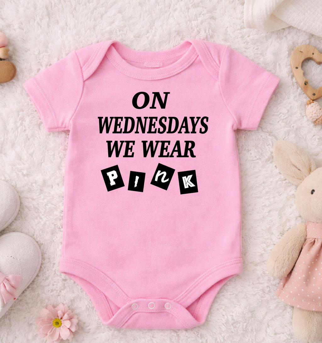 On Wednesdays We Wear Pink Baby Bodysuit