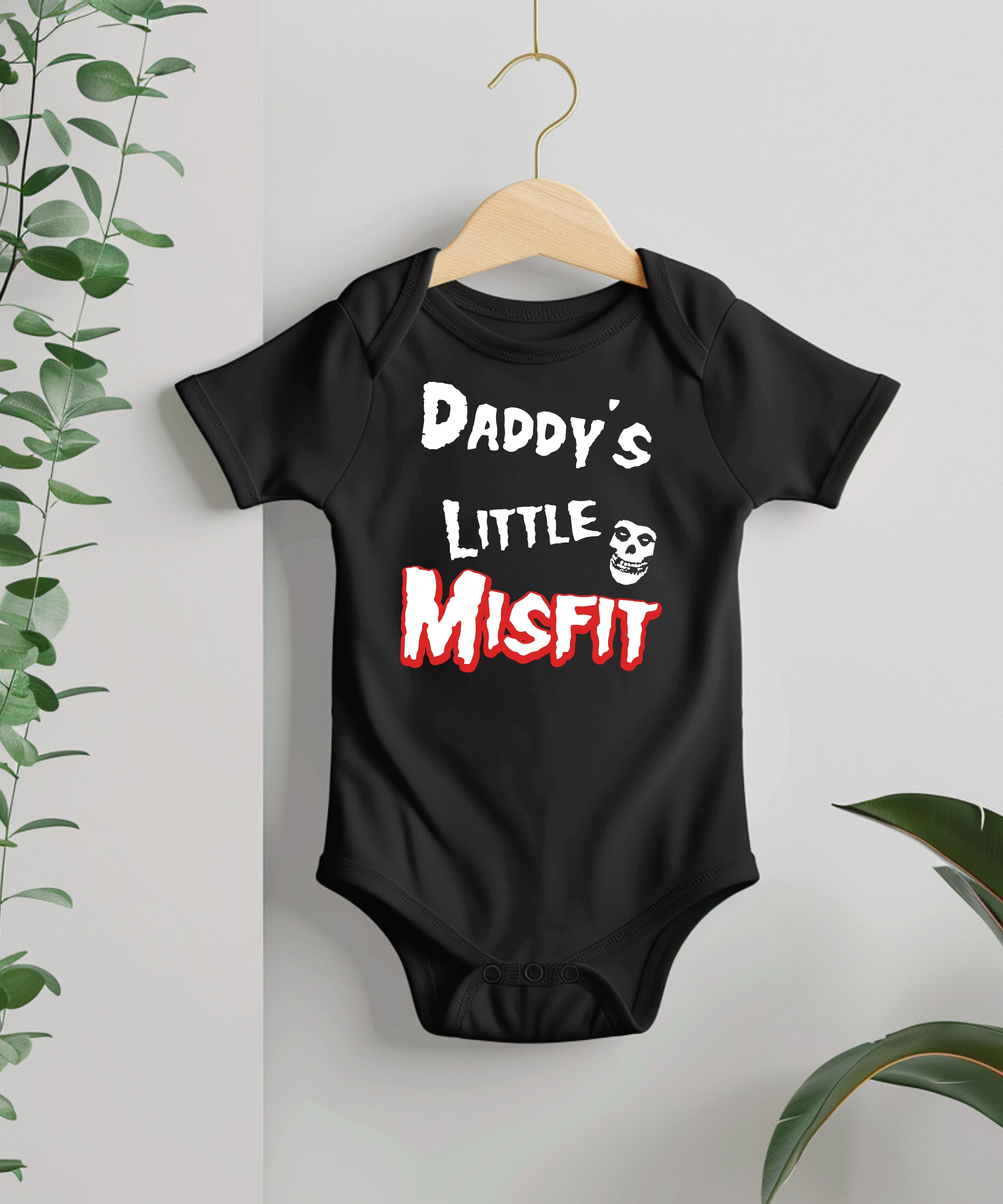Daddy's Little Misfit Baby Bodysuit