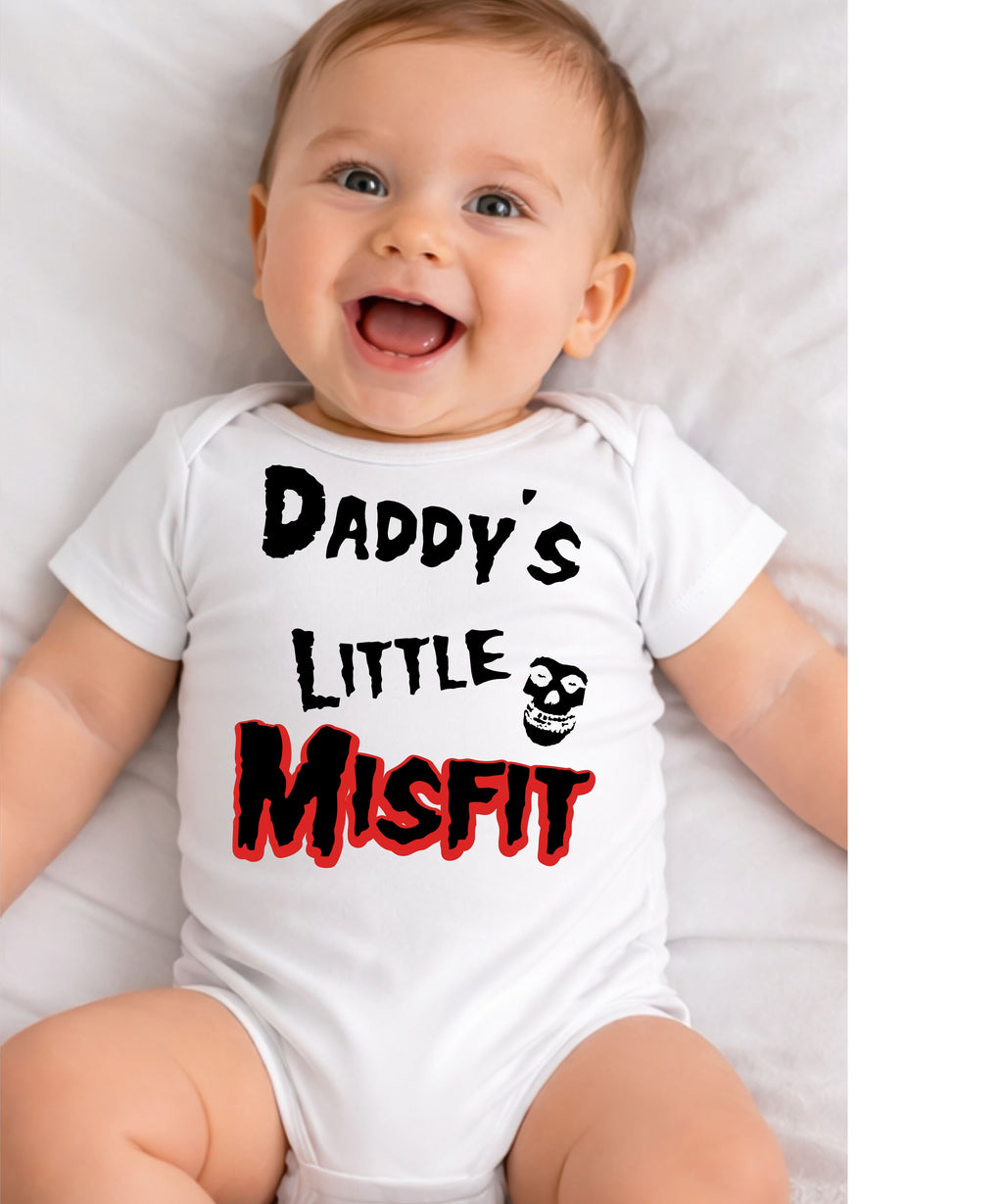 Daddy's Little Misfit Baby Bodysuit