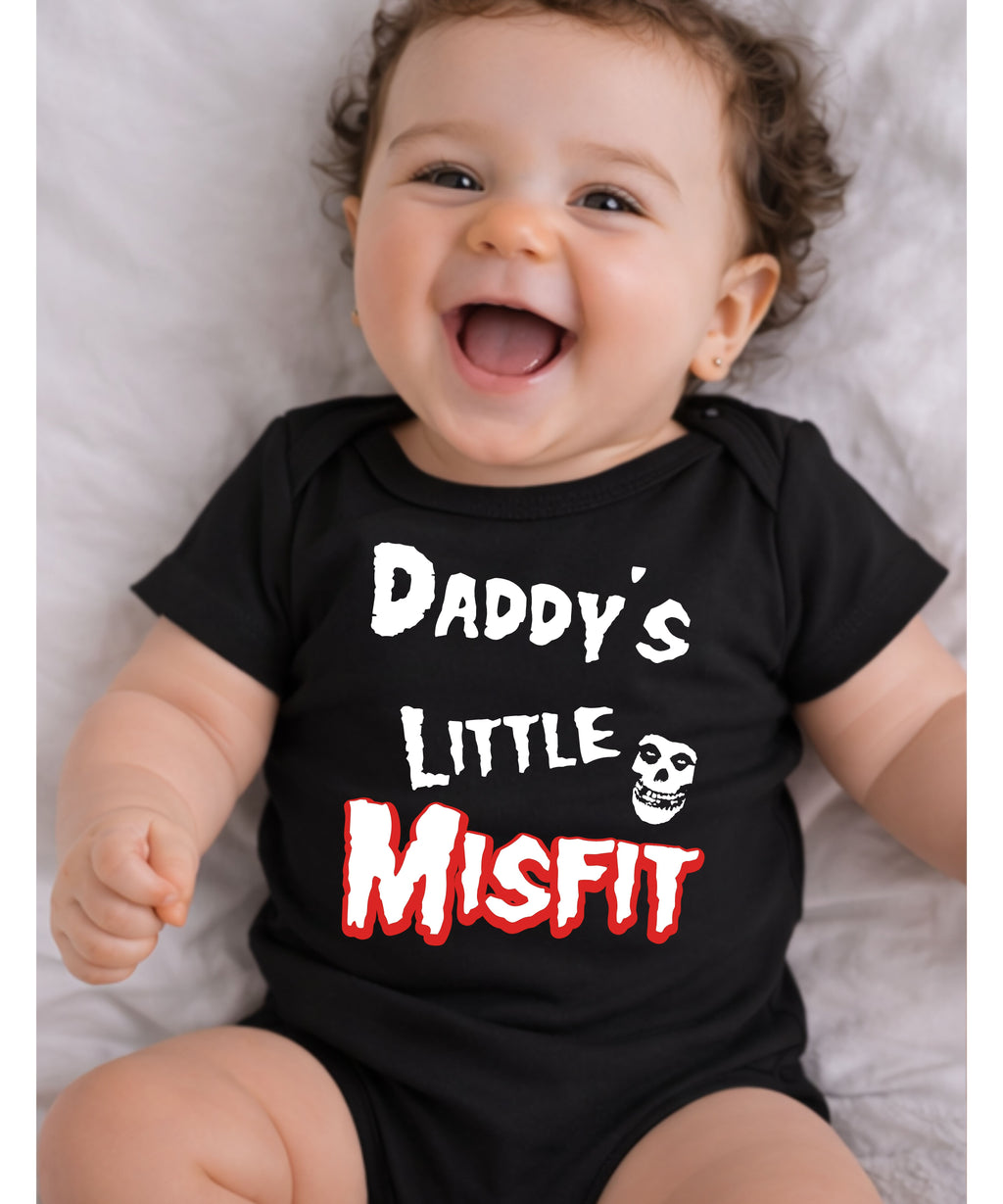 Daddy's Little Misfit Baby Bodysuit